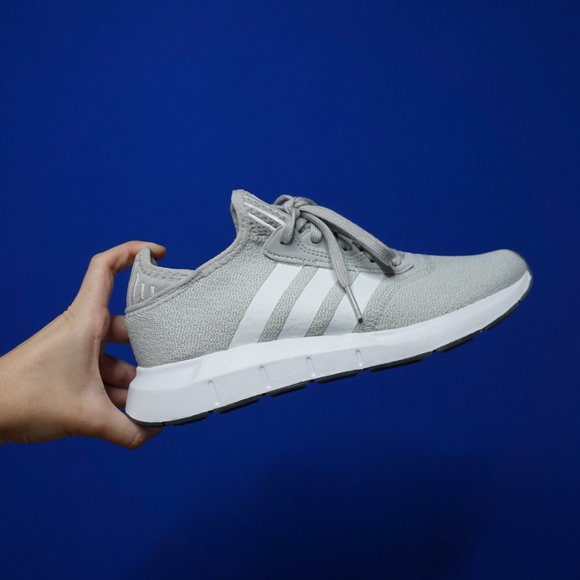 adidas Shoes - 💜 ADIDAS Light Gray/White Stripe Swift Run 1.0 Shoes (7.5)
